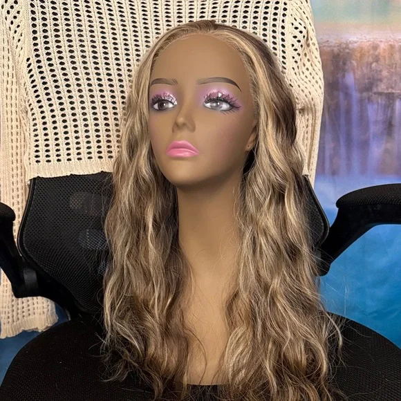 Cassidy 2.0 from CSC - Long Wavy Women’s Wig with Blonde Accents - Picture 3 of 11